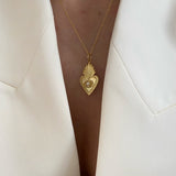 925 Silver | Antique Pearl Heart Necklace