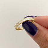 925 Silver | Thin Full Eternity Ring with Baguette Stones