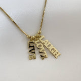 925 Silver | Box Chain Multi-Layer Necklace with Yellow Tones