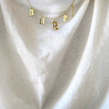 925 Silver | Personalized Dangling Letters Necklace