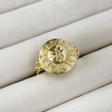 925 Silver | "The Sun" Medallion Ring