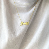 925 Silver | Double Letter Heart Necklace