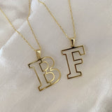 925 Silver | Custom Hollow Letter Necklace