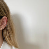 925 Silver | Colorful Almond-Shaped Cartilage-Compatible Earrings