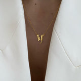 925 Silver | Custom Two-Letter Heart Necklace