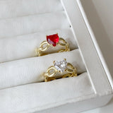 925 Silver | Diamond Heart Ring