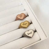 925 Silver | Custom Vintage Heart Ring