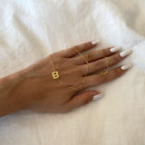 925 Silver | Custom Side Letter/Number Necklace