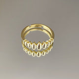 925 Silver | Vintage Teardrop Fragment Ring