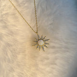 925 Silver | White Opal Stone Necklace