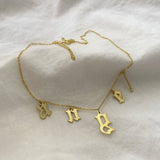 925 Silver | Personalized Dangling Letters Necklace