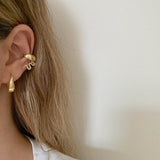 925 Silver | Domed Basic Hoop Earrings