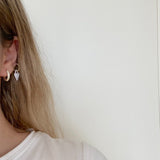 925 Silver | 1.1mm Stone Hoop Earrings