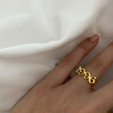 925 Silver | Custom Year Ring