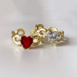 925 Silver | Diamond Heart Ring