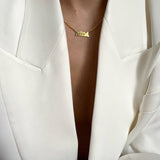 925 Silver | Personalized Name Necklace with Gourmet Chain