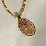 925 Silver | Custom Fingerprint Necklace