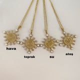 925 Silver | 4 Elements Necklace