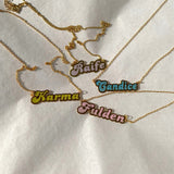 925 Silver | Colorful Enamel Custom Necklace