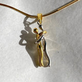 925 Silver | Unisex Hugging Couple Necklace