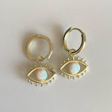 925 Silver | Opal Eye Earrings