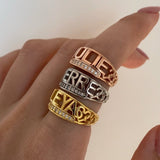 925 Silver | Custom Stone Heart Ring