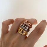 925 Silver | Custom Stone Heart Ring