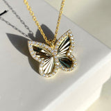 925 Silver | Zircon Stone Butterfly Necklace