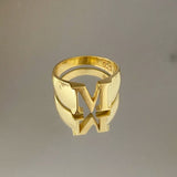 925 Silver | Dome Letter Ring