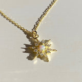 925 Silver | North Star Necklace with Opal Stone