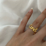 925 Silver | Custom 3D Letter Ring with Stone Initial