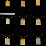 925 Silver | Unisex Custom Handwriting Necklace