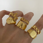 Unisex personalized signet ring crafted in solid 925 silver – elegant and timeless