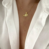 925 Silver | Custom Flame Letter/Number Necklace