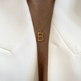 925 Silver | Twisted Letter Necklace