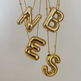 925 Silver | Balloon Letter Necklace
