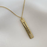 925 Silver | Morse Code Necklace