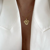 925 Silver | Custom Heart Necklace with Special Stones