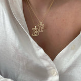 925 Silver | Custom Hollow Letter Necklace