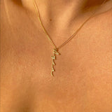 925 Silver | Personalized Vertical Name Necklace