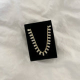 925 Silver | White Baguette Stone Choker