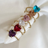 925 Silver | Crystal Stone Heart Ring