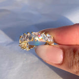 925 Silver | White Stone Heart Ring