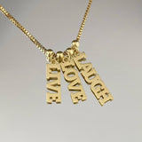 925 Silver | Box Chain Multi-Layer Necklace with Yellow Tones