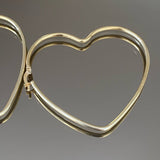 925 Silver | Large Heart Earrings