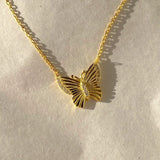 925 Silver | Butterfly Necklace with Stone Detailing