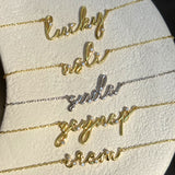 925 Silver custom 3D name necklace with embedded stones – personalized jewelry gift for her