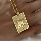 925 Silver | Two Angels Necklace