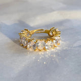 925 Silver | White Stone Heart Ring