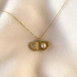 925 Silver | Pearl Shell Locket Necklace